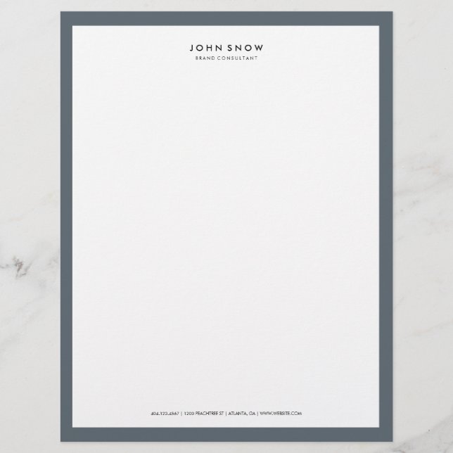 Professional Luxe Letterhead (Front)