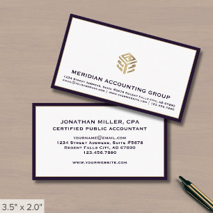 Professional Luxe Logo Business Card