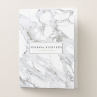 Professional Luxe Minimalist White Marble