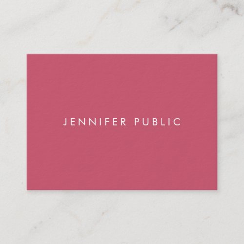 Professional Luxurious Simple Template Trend Color Business Card