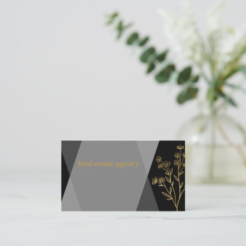 Professional luxury design black and gold  business card