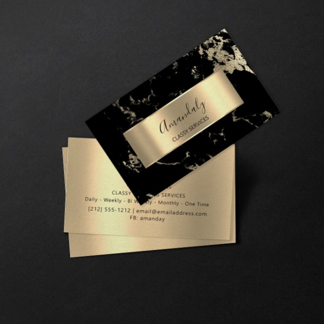 Professional Luxury Gold Royal Marble Business Card (Professional Luxury Gold Royal Marble Business Card)
