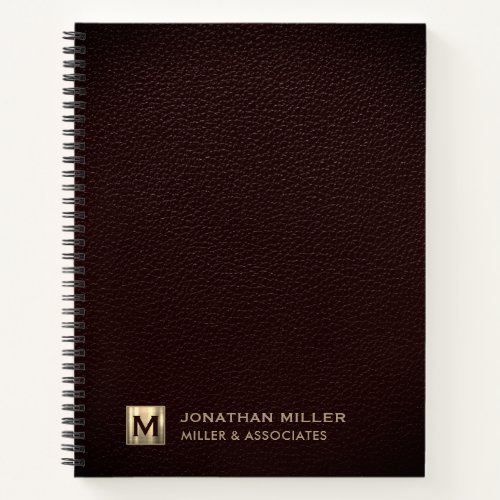 Professional Luxury Initial Logo Notebook