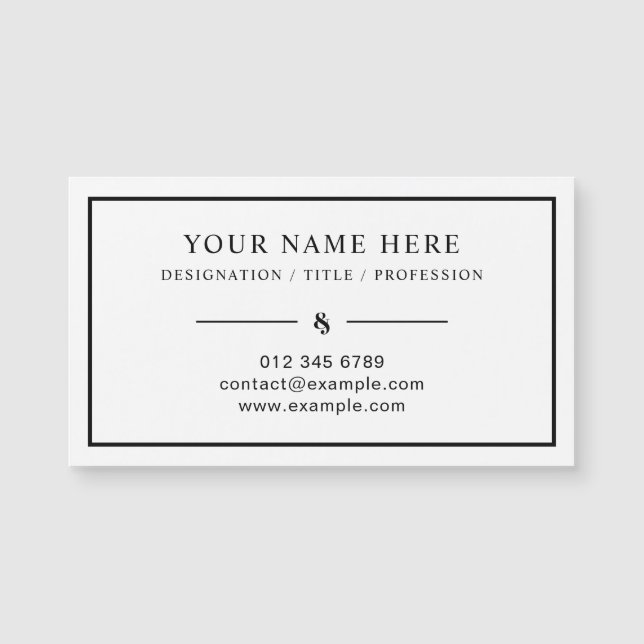 Professional Magnetic Card Design for Your Busines (Front)