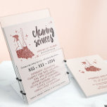 Professional Maid & House Cleaning Business  Flyer<br><div class="desc">Modern cleaning services business flyer features rose gold cleaning equipment icons,  name and title,  services and contact details on the front on a blush pink background. Personalize further on the back with more business details. Perfect for domestic and industrial cleaning services.</div>