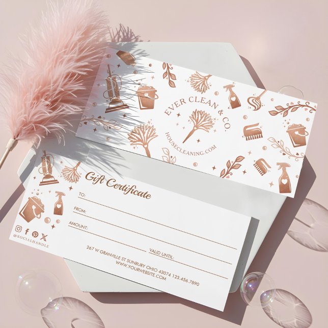 Professional Maid House Cleaning Gift Certificate (Professional Maid House Cleaning Gift Certificate)