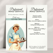 Professional Maid Housekeeping Service Retro