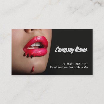 Professional Make-up Artist / Makeup Model Business Card by paplavskyte at Zazzle