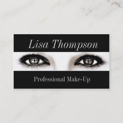 Professional Make_Up Artist  Makeup Model Eyes Business Card