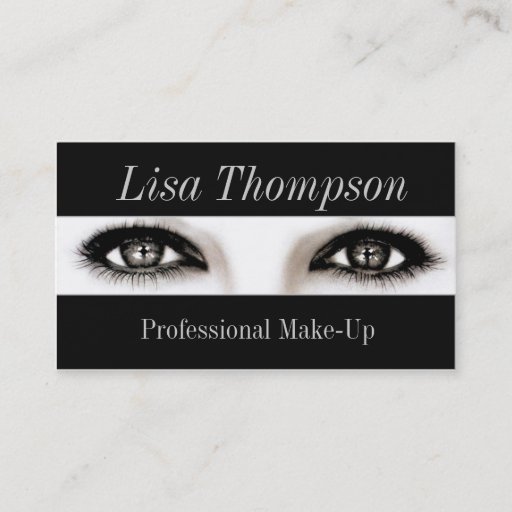 Customizable Professional Make-Up Artist / Makeup Business Card