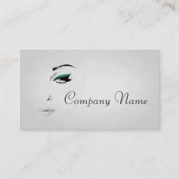 Professional Make-up Artist / Makeup Model Face Business Card by paplavskyte at Zazzle