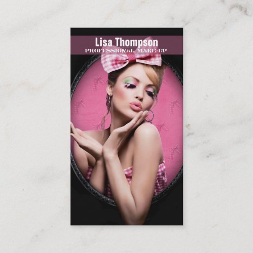 Customizable Professional Make-Up Artist / Makeup Business Card