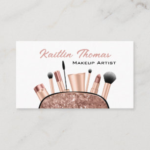 Professional Makeup Artist Beauty Business Card