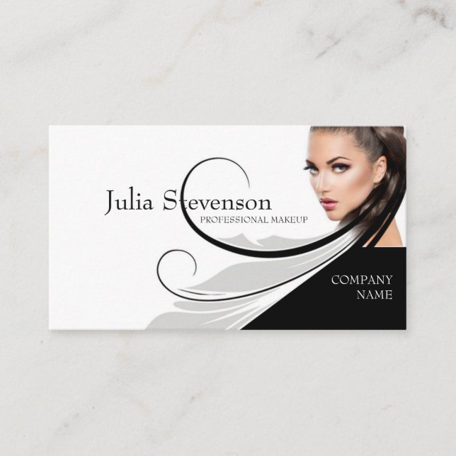 Professional Makeup Artist Beauty Salon Card (Front)