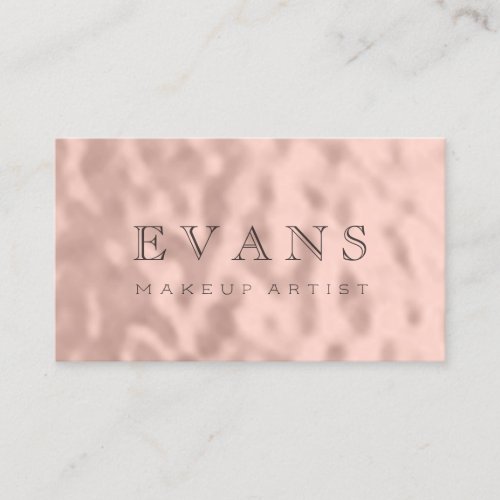 Professional Makeup Artist Blush  Appointment Card