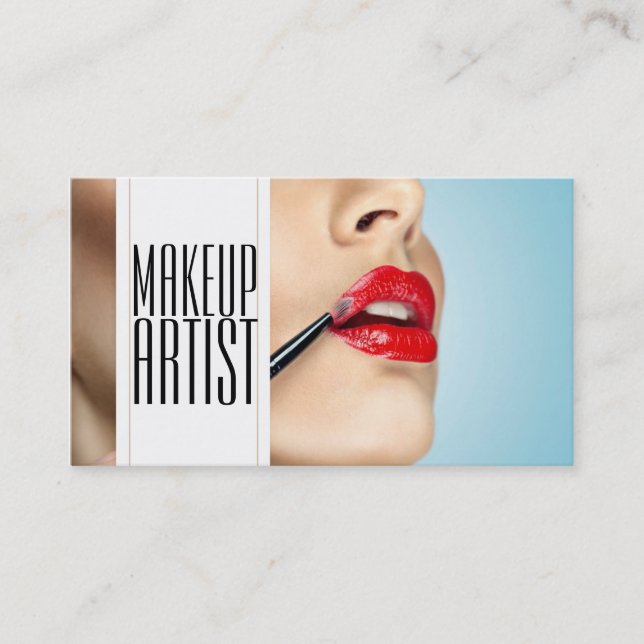 Professional Makeup Artist Business Card (Front)