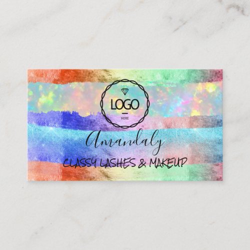Professional Makeup Artist Custom Logo Holograph Business Card