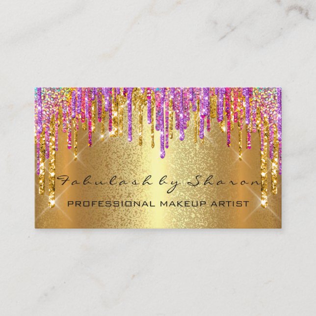 Professional Makeup Artist Event Wedding Planner Business Card (Front)