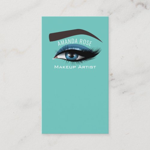 Professional Makeup Artist Eyelash Extension Brow Business Card
