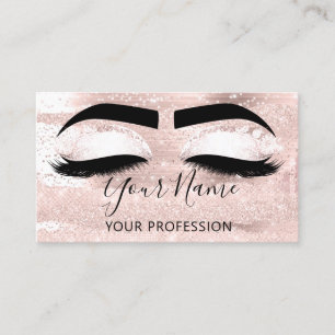 Professional Makeup Artist Eyelash Microblading Business Card
