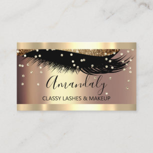 Professional Makeup Artist Eyelash Unique Confetti Business Card