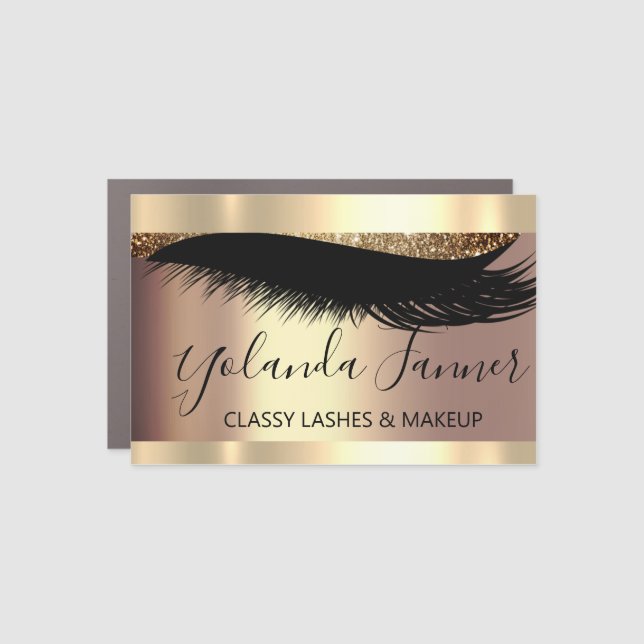 Professional Makeup Artist Eyelash Unique Modern B Car Magnet (Front)