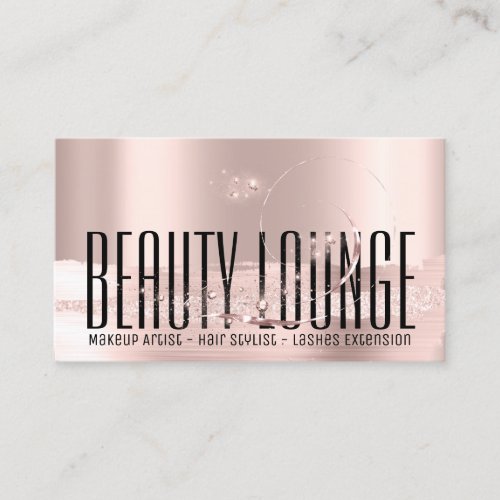 Professional Makeup Artist Hair StylisEyelash Rose Business Card