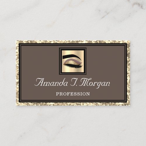 Professional Makeup Artist Lashes Extension Brow Business Card
