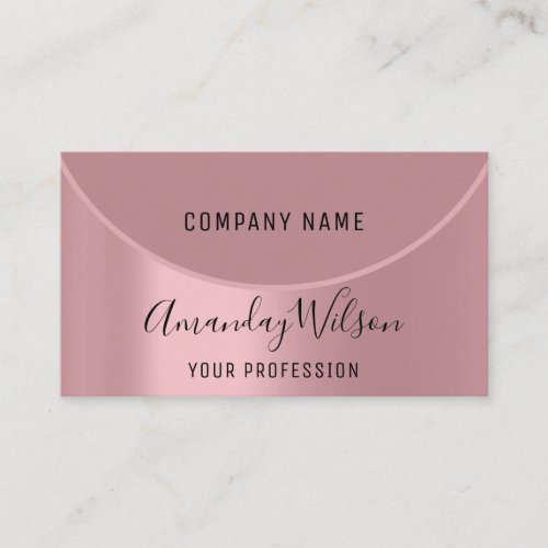 Professional Makeup Artist Rose Modern Pink Business Card