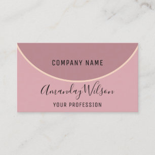 Professional Makeup Artist Rose Modern Pink Skinny Business Card