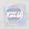 Professional Makeup Artist Silver Holograph Logo