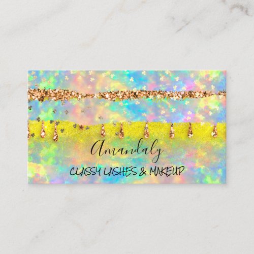 Professional Makeup Eyelash Cosmetics Holograph Business Card