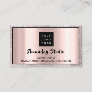 Professional Makeup Eyelash Logo Appointment Card