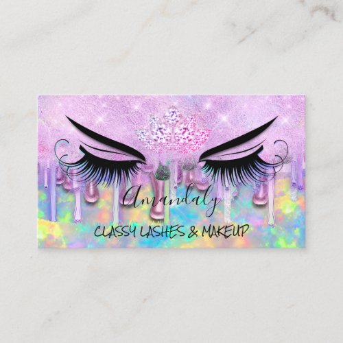 Professional Makeup Eyelash Microblade Drips SPA Business Card