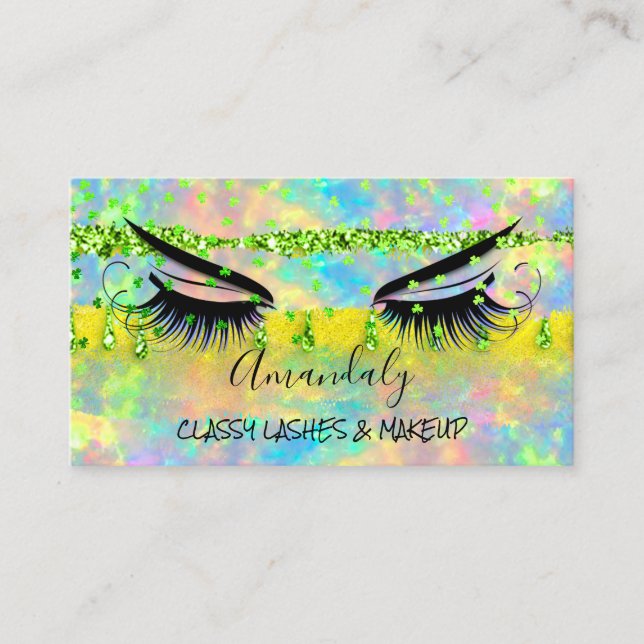 Professional Makeup Eyelash Microblade Princess Business Card (Front)