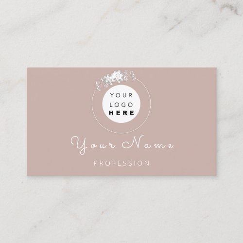 Professional Makeup Hair Wax Lashes Rose Blush Appointment Card