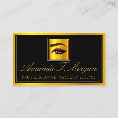 Professional Makeup Lash Extension Eyebrow VIP Business Card