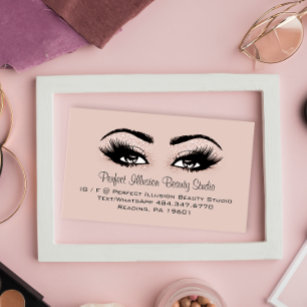 Professional Makeup Lashes Hybryd Brows Business Card