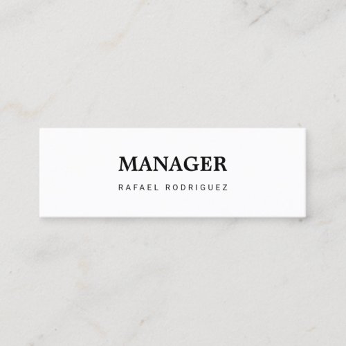 Professional Manager Mini Business Card