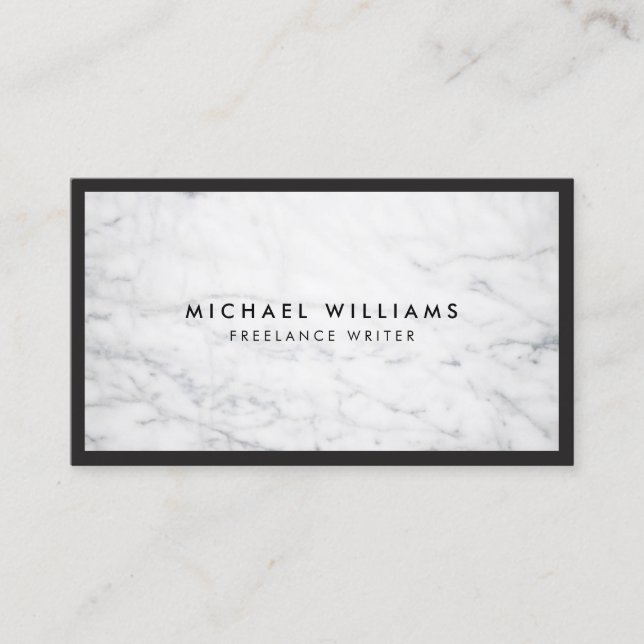 Professional Marble Business Card (Front)