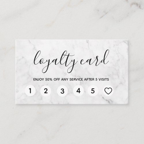 Professional Marble Modern Loyalty Cards