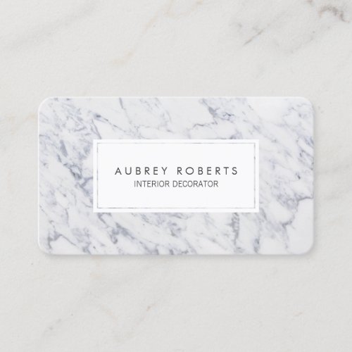 Professional Marble Pattern Modern Elegant Design Business Card