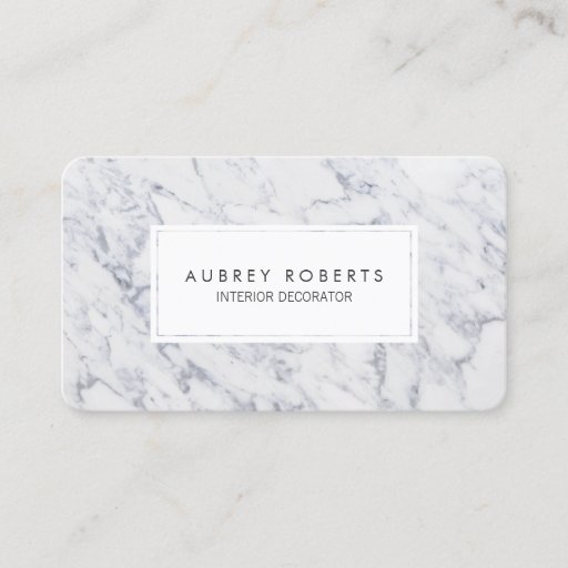 Customizable Professional Marble Pattern Modern Elegant Design Business Card