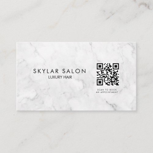Professional Marble QR code  Business Card