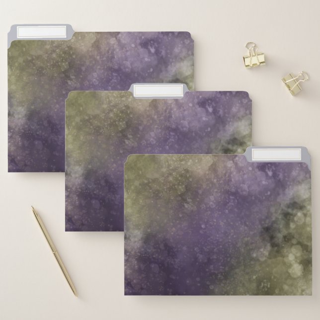 Professional Marble School Office File Folders (Set)