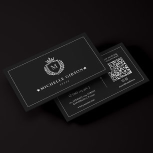 Professional Marketing Luxury Crown Crest Frame Business Card