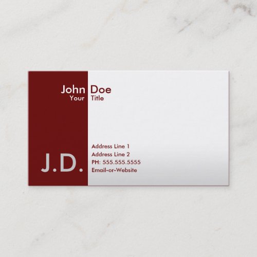 professional maroons business card templates