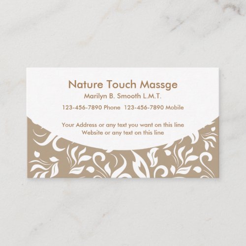Professional Massage Business Cards