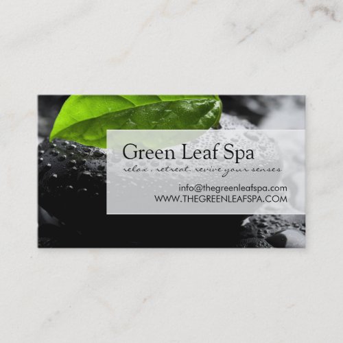 Professional Massage / Spa Business Card