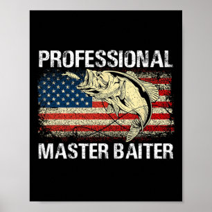 Professional Master Iter Retro American Flag Funny Poster